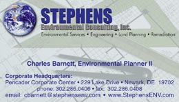 Stephens Environmental Consulting Card